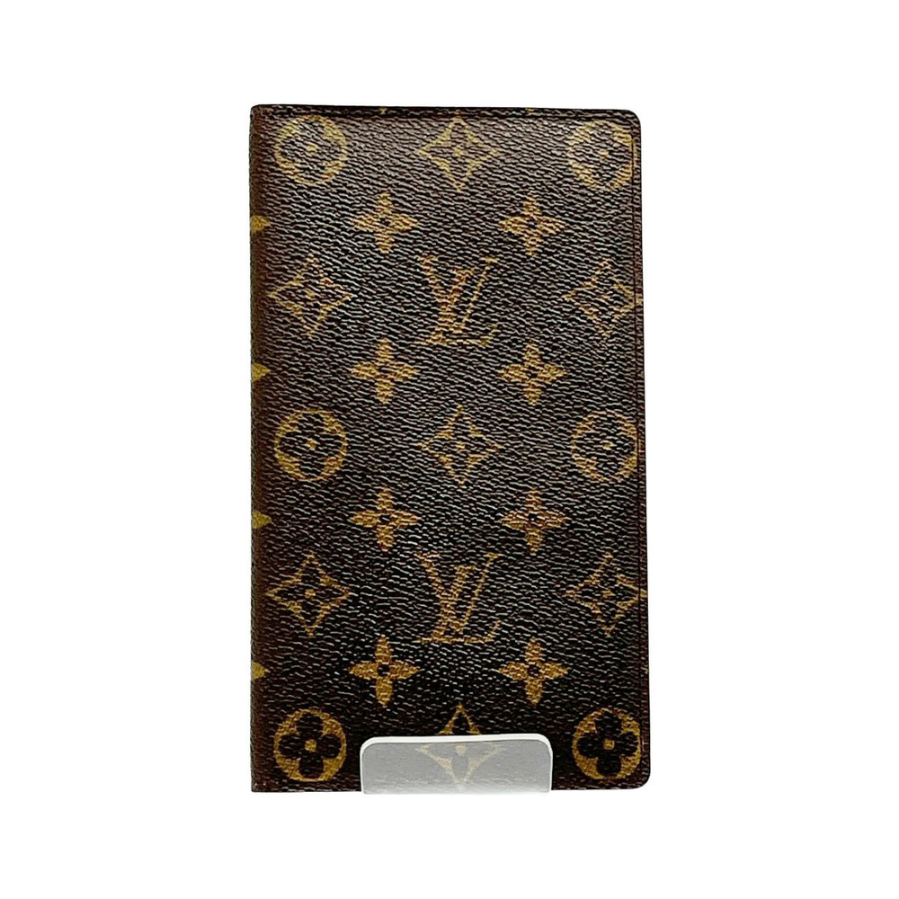 Louis Vuitton Long Wallet Monogram Portefeuille Chequier Brown
